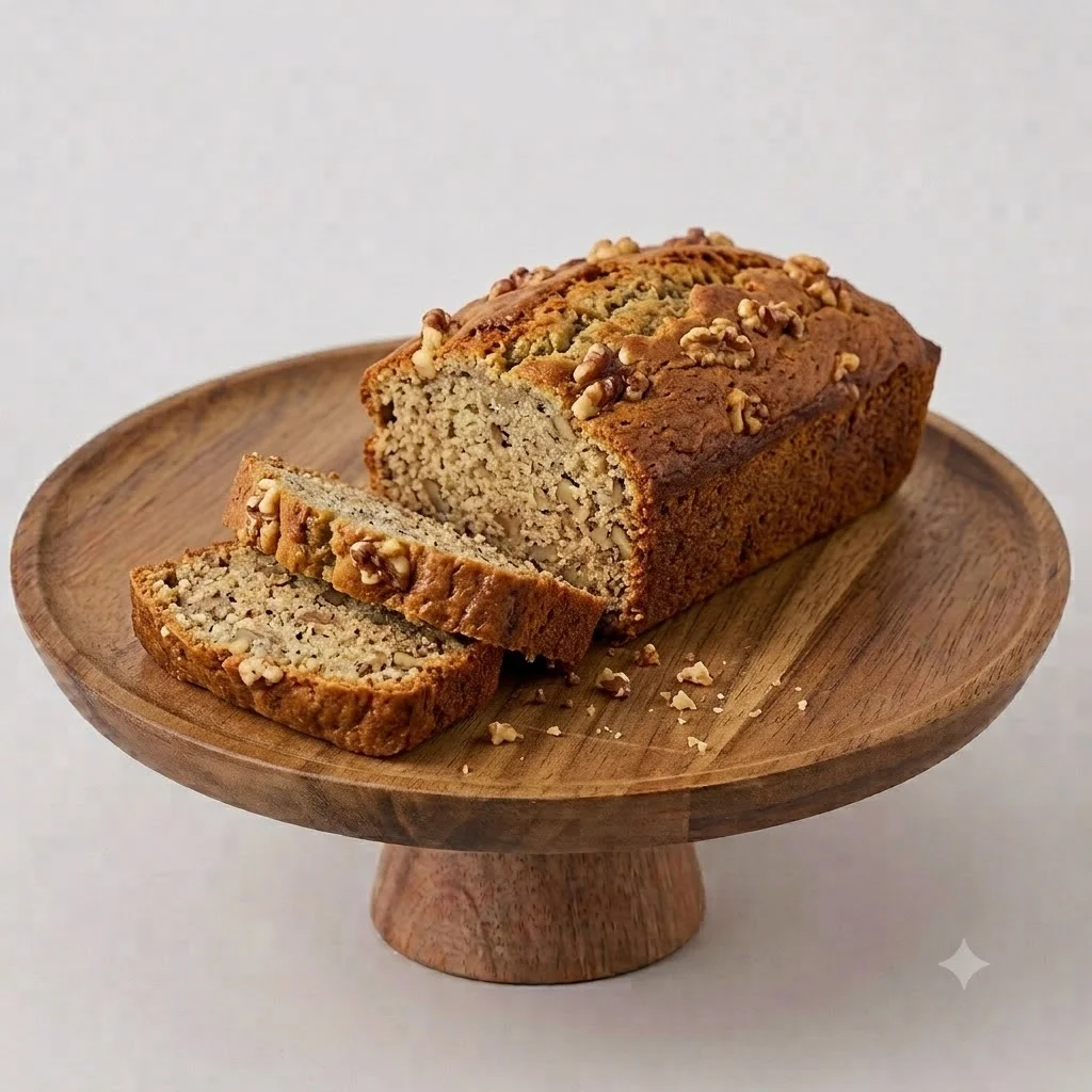 Banana walnut cake